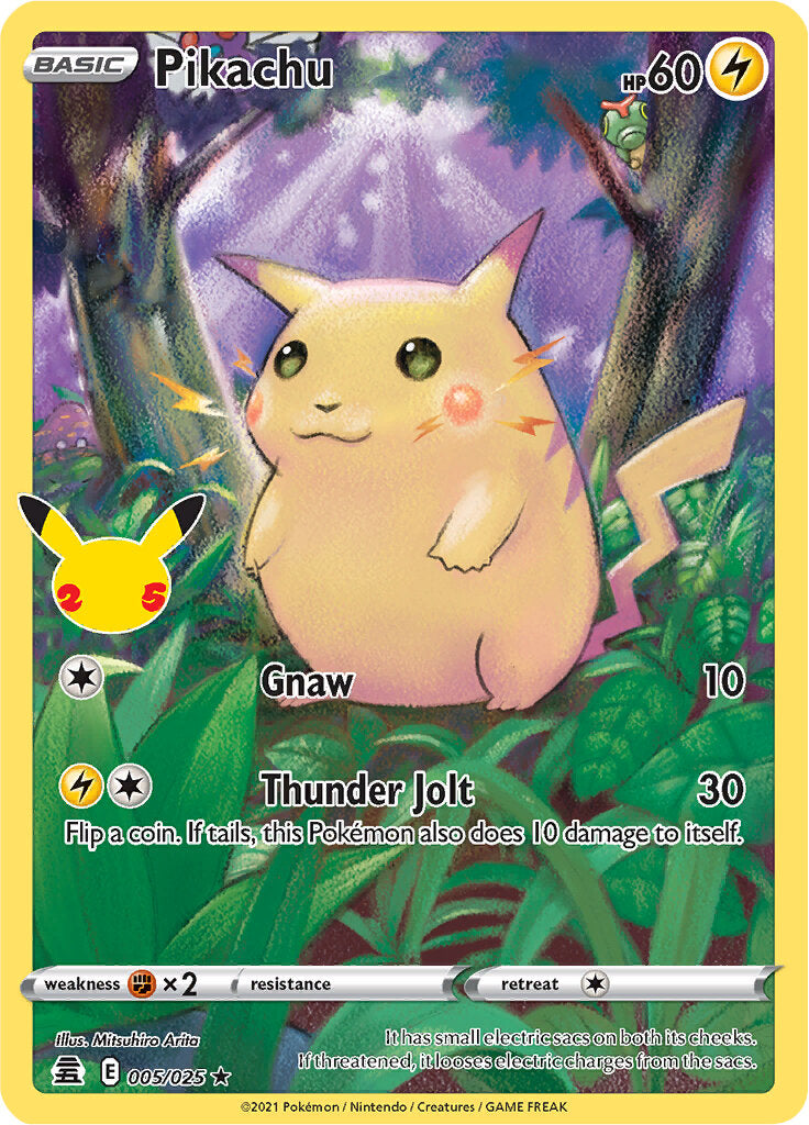 Pikachu (005/025) [Celebrations: 25th Anniversary] | Gam3 Escape