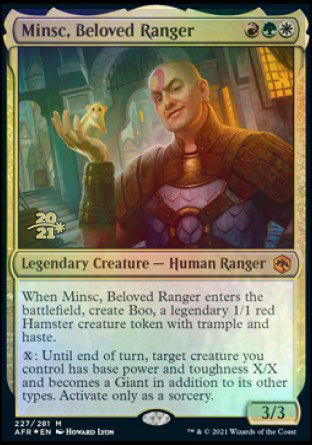 Minsc, Beloved Ranger [Dungeons & Dragons: Adventures in the Forgotten Realms Prerelease Promos] | Gam3 Escape