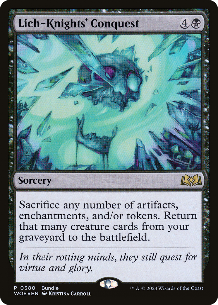 Lich-Knights' Conquest (Bundle) [Wilds of Eldraine Promos] | Gam3 Escape