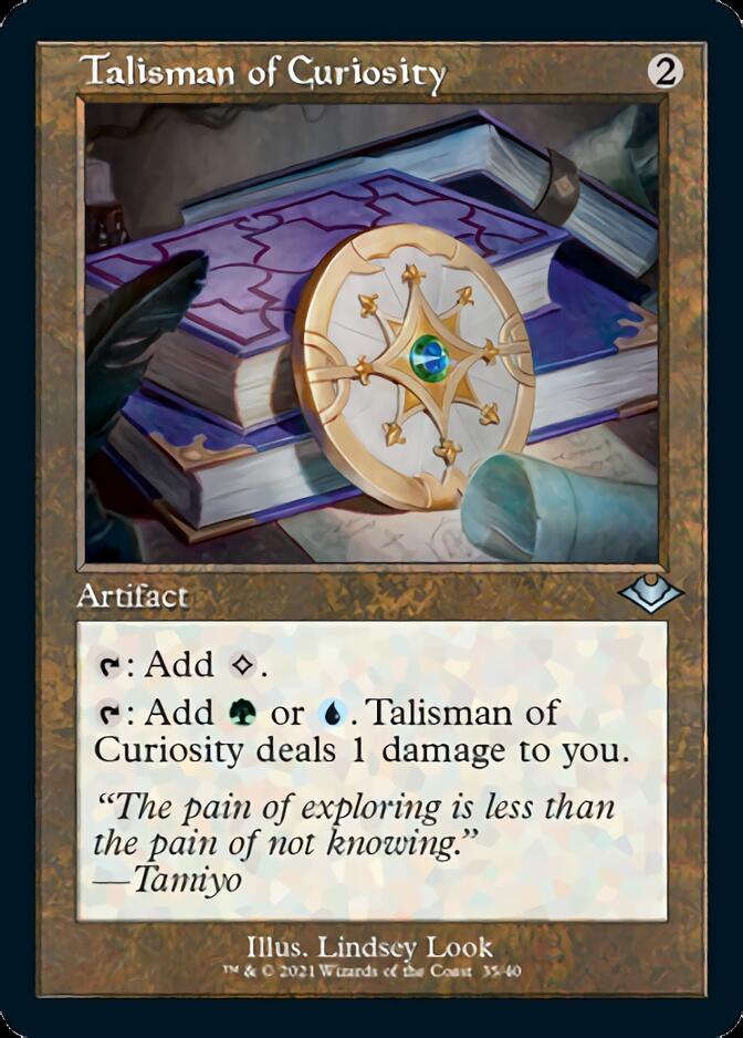 Talisman of Curiosity (Retro Foil Etched) [Modern Horizons] | Gam3 Escape