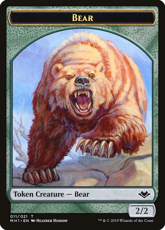 Elemental (008) // Bear (011) Double-Sided Token [Modern Horizons Tokens] | Gam3 Escape