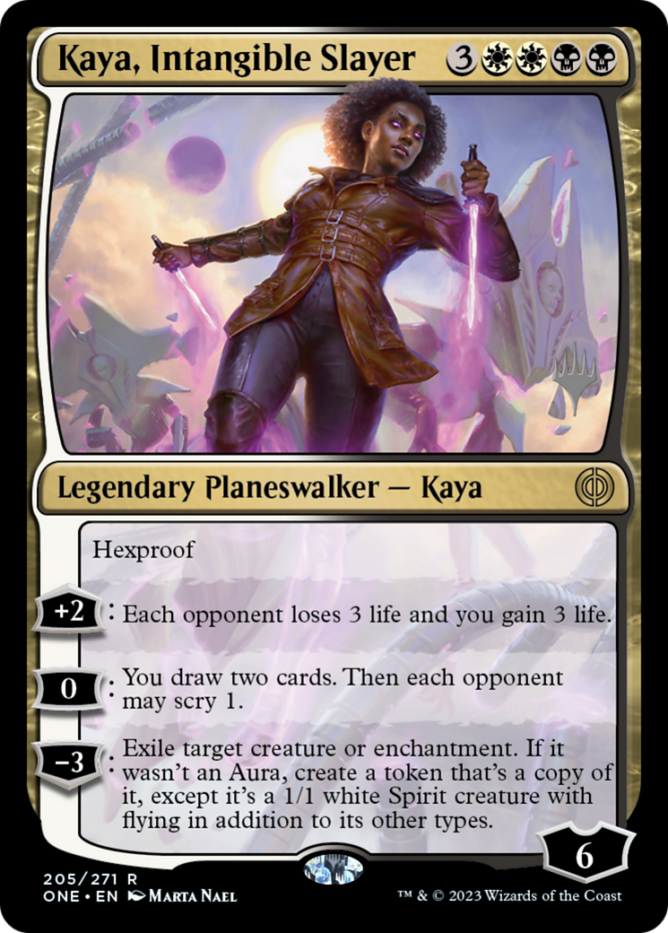 Kaya, Intangible Slayer (Promo Pack) [Phyrexia: All Will Be One Promos] | Gam3 Escape