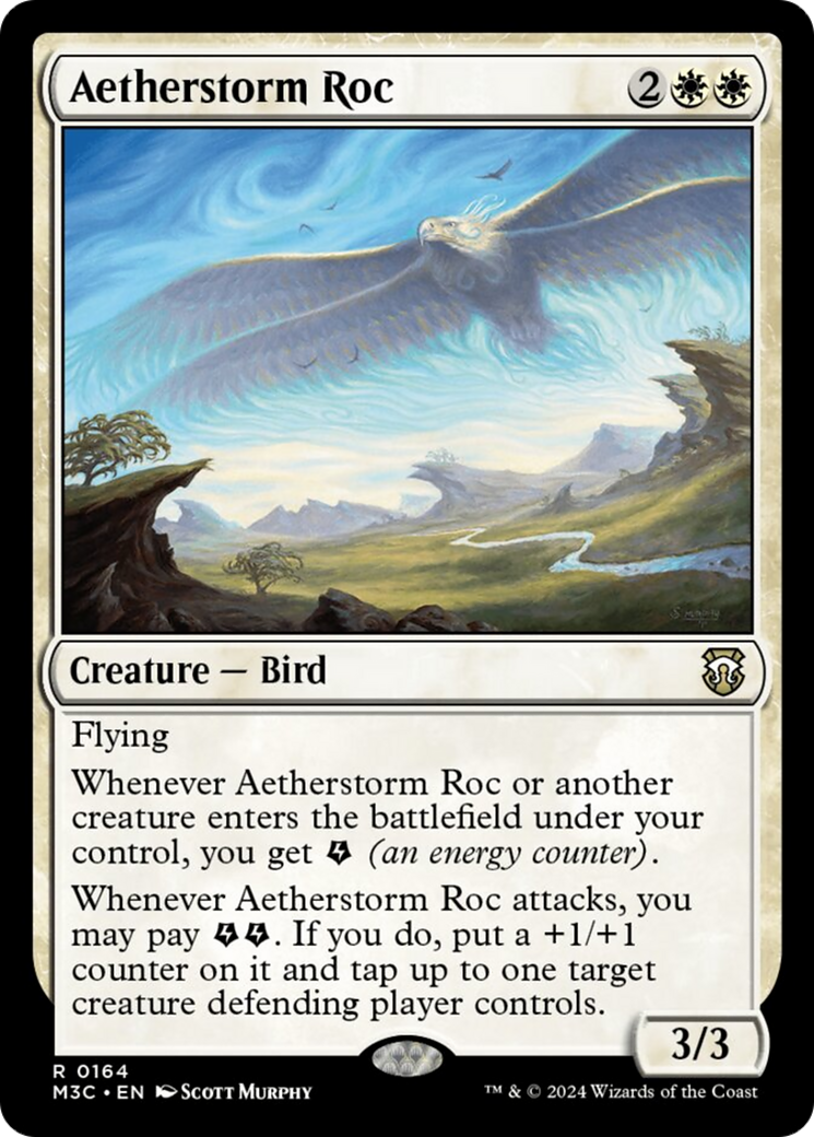 Aetherstorm Roc (Ripple Foil) [Modern Horizons 3 Commander] | Gam3 Escape