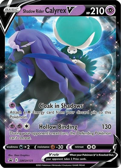 Shadow Rider Calyrex V (SWSH131) (Jumbo Card) [Sword & Shield: Black Star Promos] | Gam3 Escape