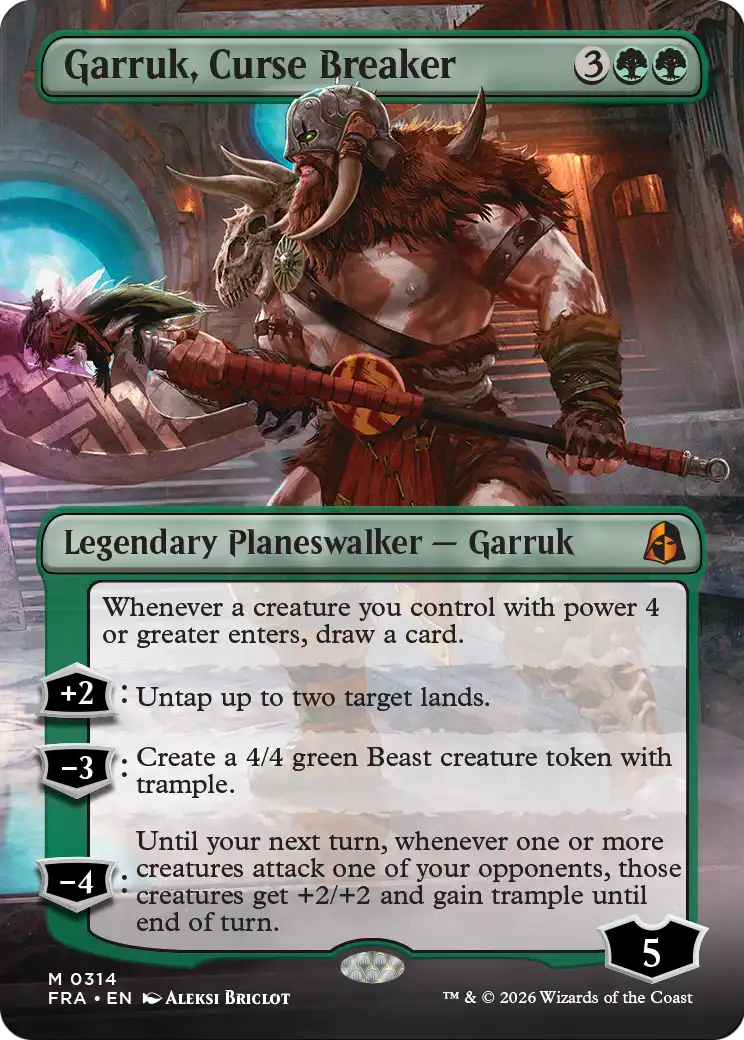 Garruk, Curse Breaker (Borderless) [Reality Fracture] | Gam3 Escape