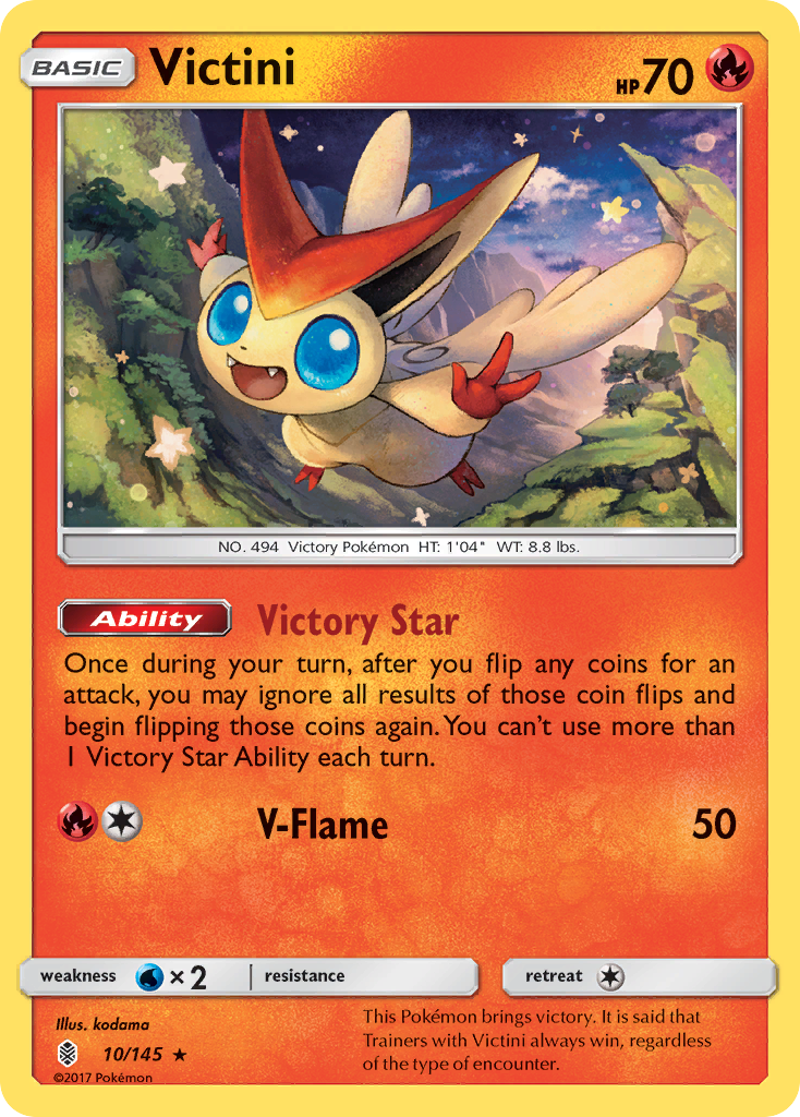 Victini (10/145) [Sun & Moon: Guardians Rising] | Gam3 Escape