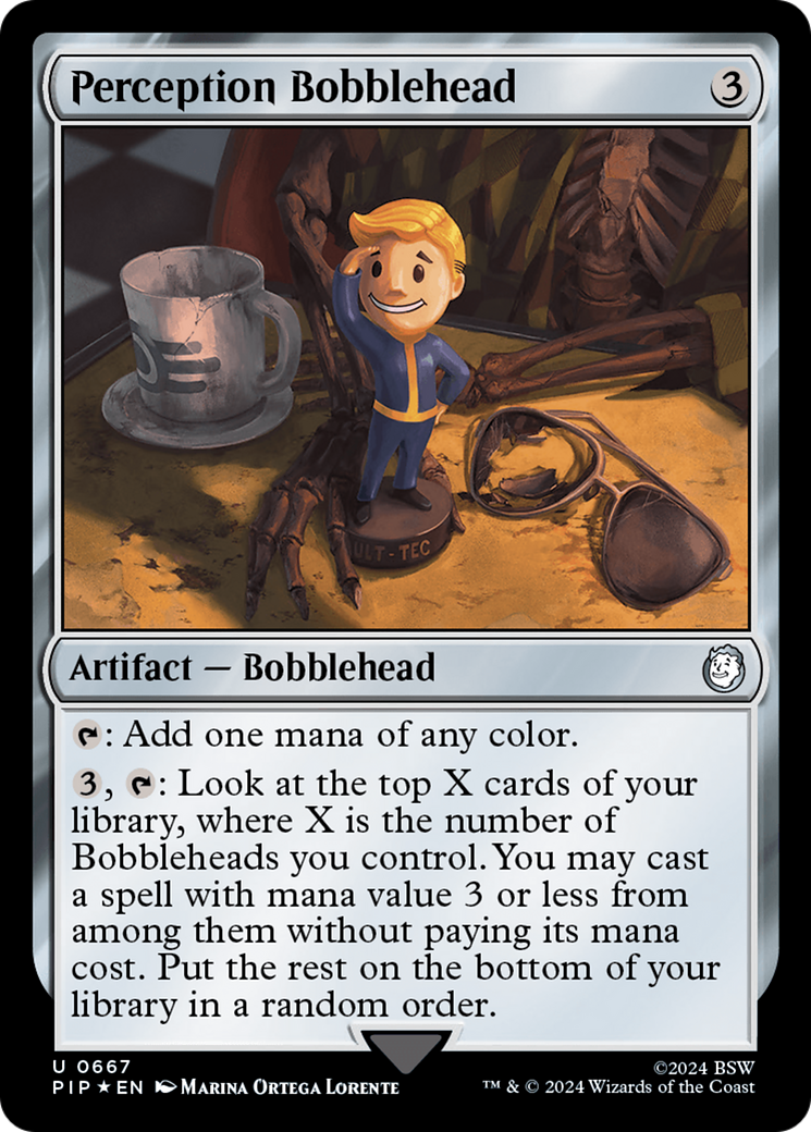 Perception Bobblehead (Surge Foil) [Fallout] | Gam3 Escape