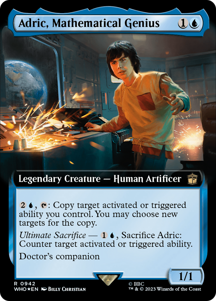 Adric, Mathematical Genius (Extended Art) (Surge Foil) [Doctor Who] | Gam3 Escape