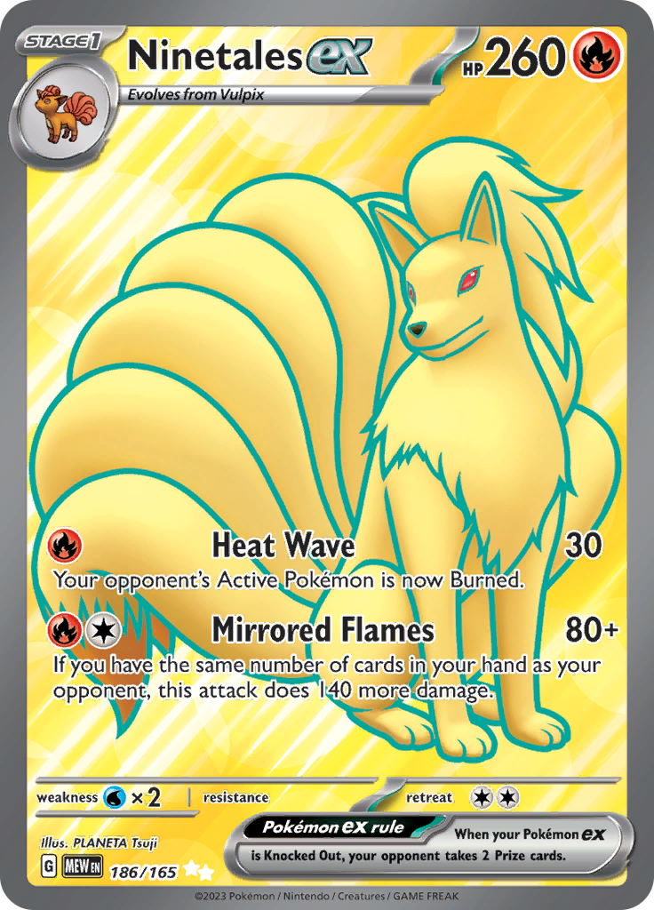 Ninetales ex (186/165) [Scarlet & Violet: 151] | Gam3 Escape