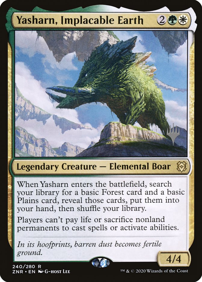 Yasharn, Implacable Earth (Promo Pack) [Zendikar Rising Promos] | Gam3 Escape
