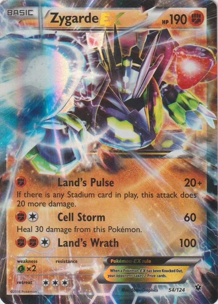 Zygarde EX (054/124) (Jumbo Card) [XY: Fates Collide] | Gam3 Escape