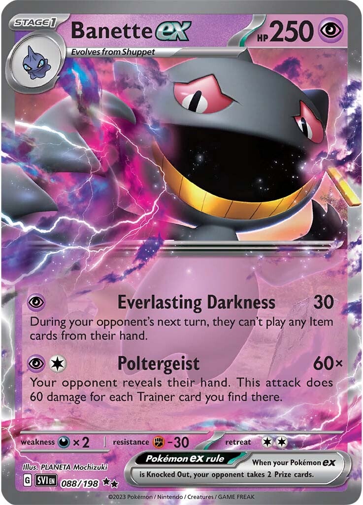 Banette ex (088/198) [Scarlet & Violet: Base Set] | Gam3 Escape