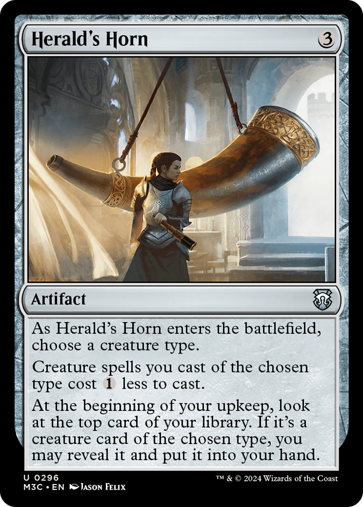 Herald's Horn (Ripple Foil) [Modern Horizons 3 Commander] | Gam3 Escape