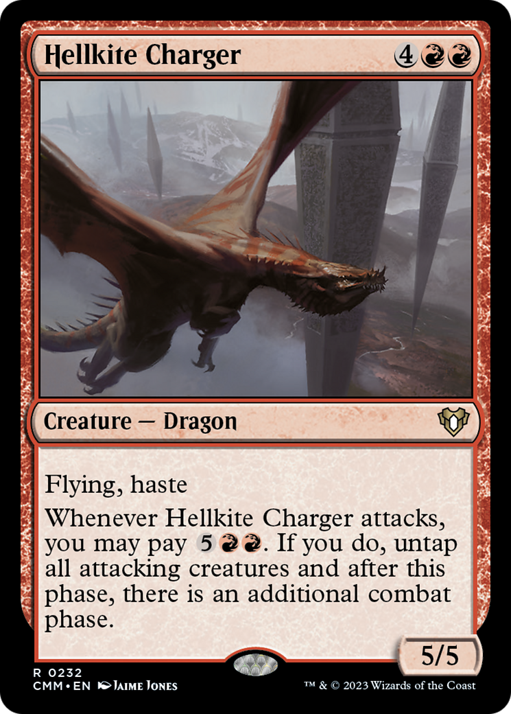 Hellkite Charger (Foil Etched) [Commander Masters] | Gam3 Escape