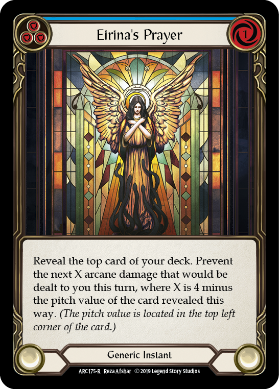 Eirina's Prayer (Blue) [ARC175-R] (Arcane Rising)  1st Edition Normal | Gam3 Escape