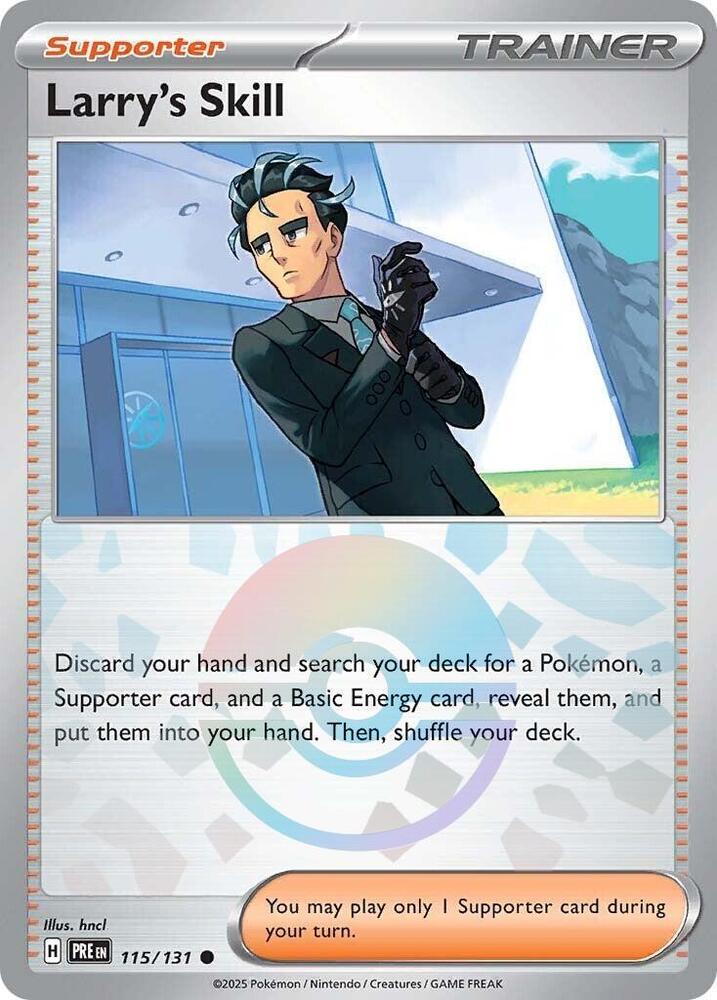Larry's Skill (115/131) (Poke Ball Pattern) [Scarlet & Violet: Prismatic Evolutions] | Gam3 Escape
