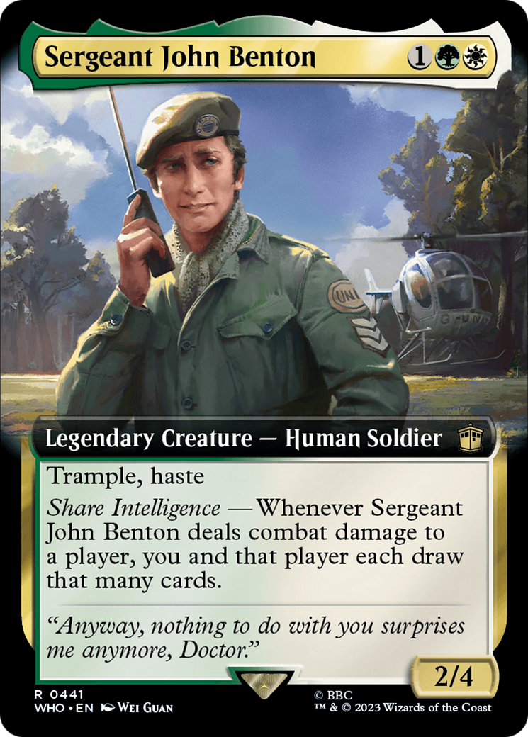 Sergeant John Benton (Extended Art) [Doctor Who] | Gam3 Escape