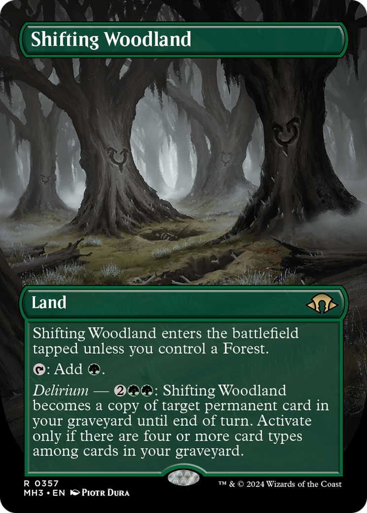 Shifting Woodland (Borderless) [Modern Horizons 3] | Gam3 Escape