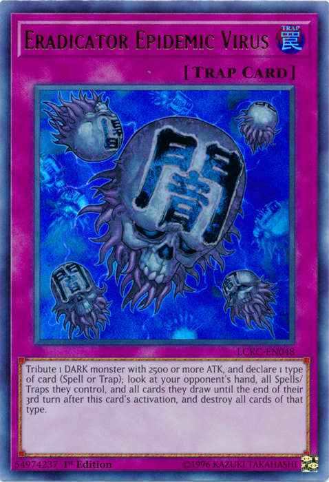 Eradicator Epidemic Virus [LCKC-EN048] Ultra Rare | Gam3 Escape
