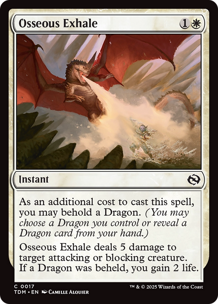 Osseous Exhale [Tarkir: Dragonstorm] | Gam3 Escape