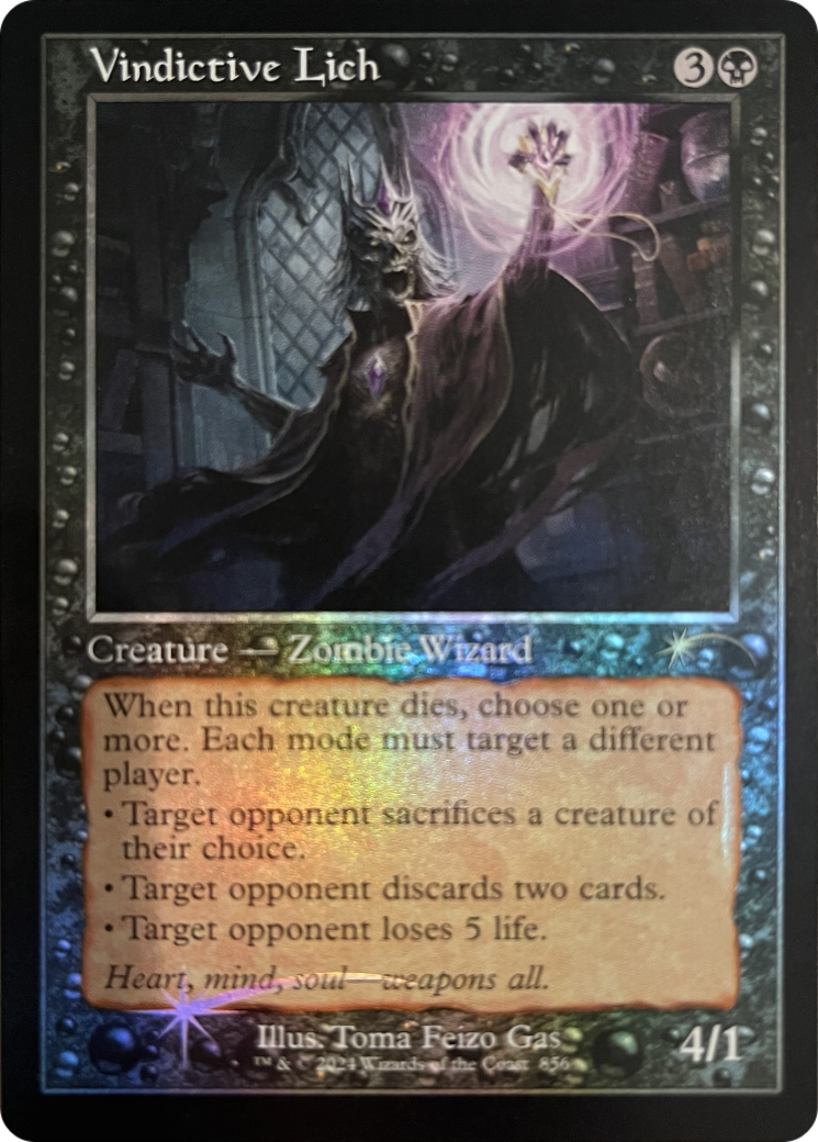 Vindictive Lich (Retro Frame) [Secret Lair Drop Series] | Gam3 Escape