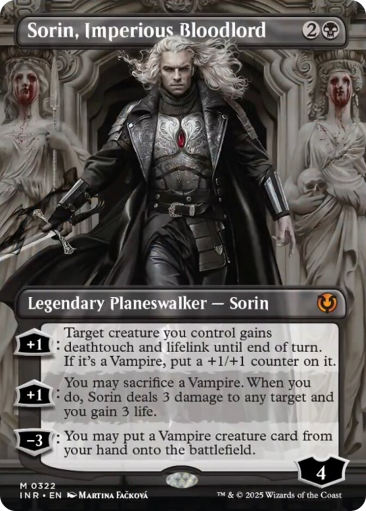 Sorin, Imperious Bloodlord (Borderless) [Innistrad Remastered] | Gam3 Escape