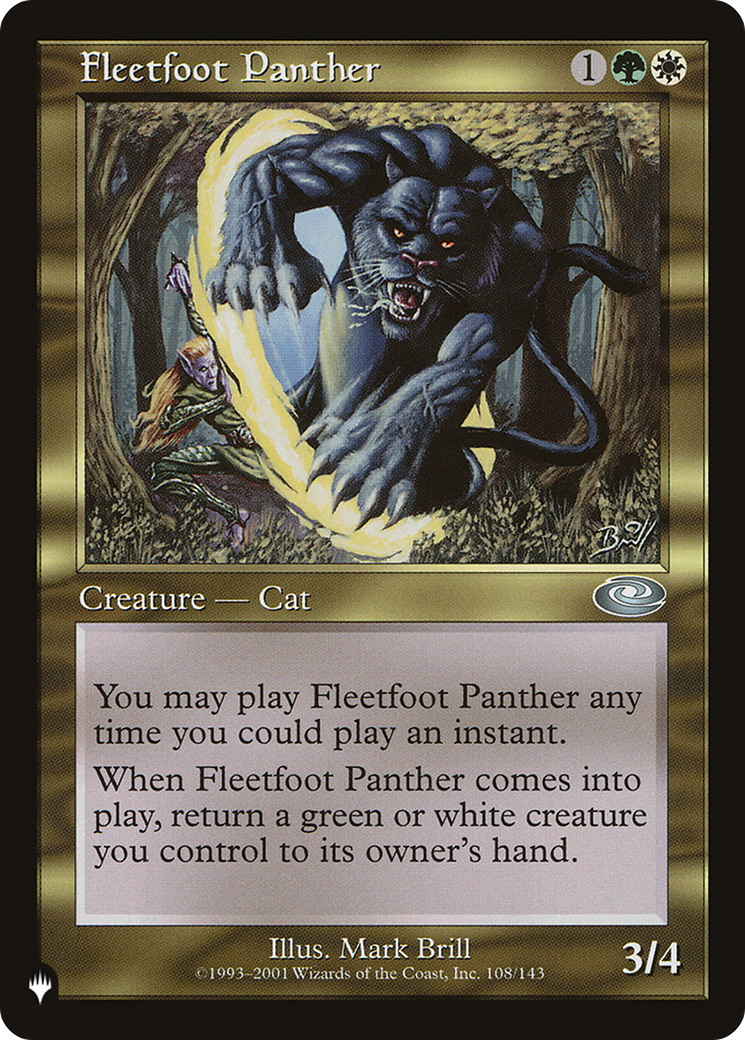 Fleetfoot Panther [The List] | Gam3 Escape