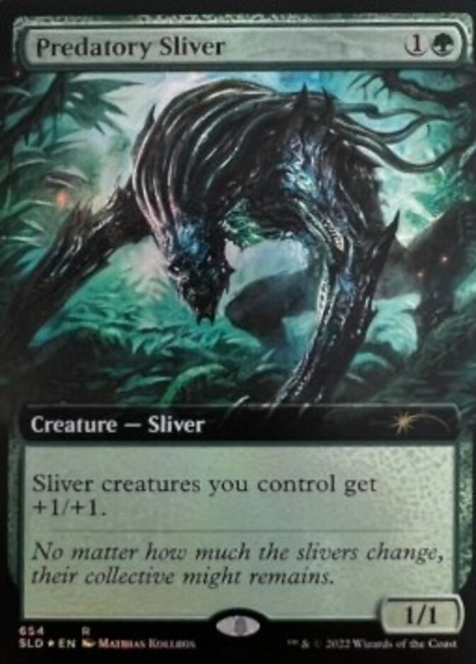 Predatory Sliver (Extended Art) [Secret Lair Drop Promos] | Gam3 Escape