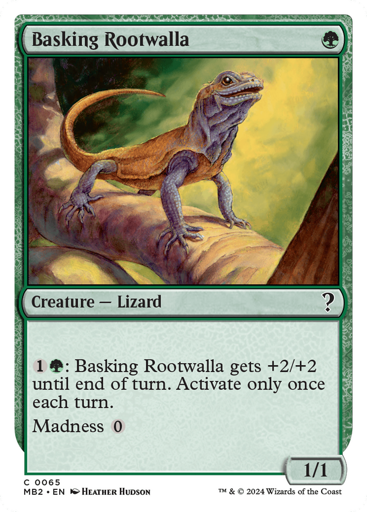 Basking Rootwalla (White Border) [Mystery Booster 2] | Gam3 Escape