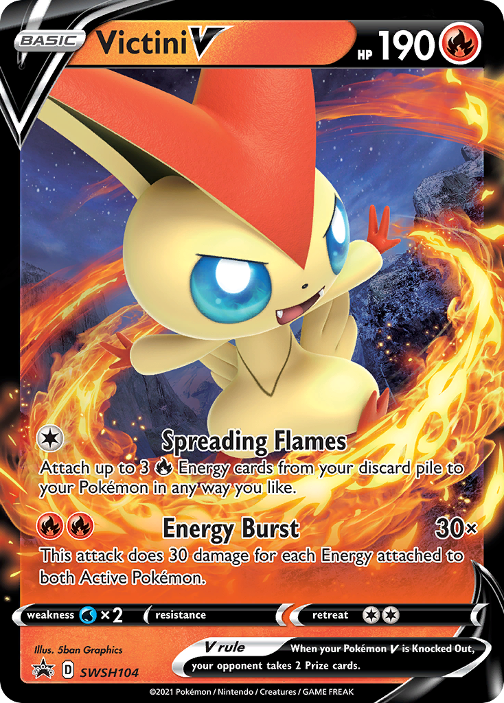 Victini V (SWSH104) [Sword & Shield: Black Star Promos] | Gam3 Escape