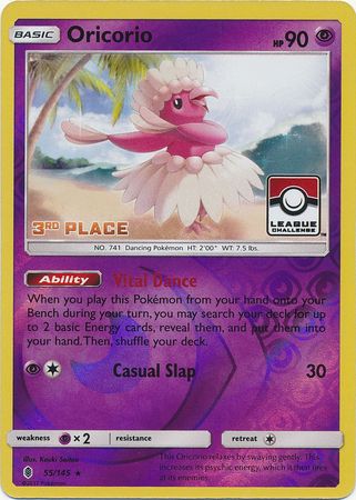 Oricorio (55/145) (League Promo 3rd Place) [Sun & Moon: Guardians Rising] | Gam3 Escape