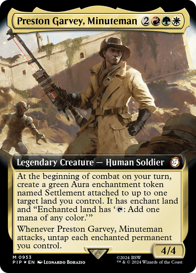 Preston Garvey, Minuteman (Extended Art) (Surge Foil) [Fallout] | Gam3 Escape