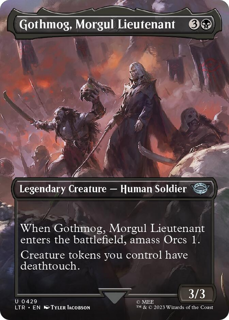 Gothmog, Morgul Lieutenant (Borderless Alternate Art) [The Lord of the Rings: Tales of Middle-Earth] | Gam3 Escape