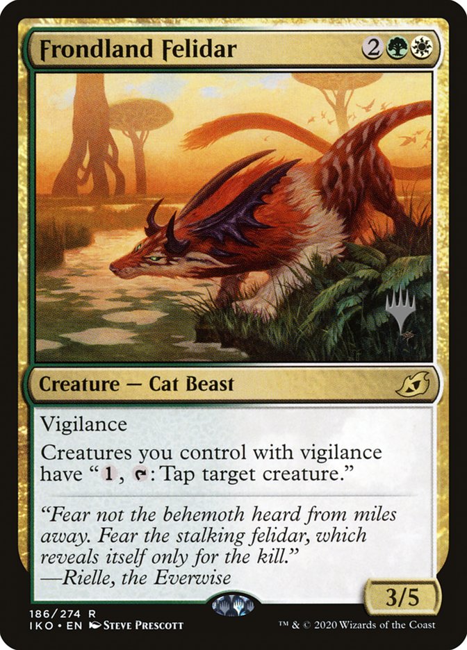 Frondland Felidar (Promo Pack) [Ikoria: Lair of Behemoths Promos] | Gam3 Escape