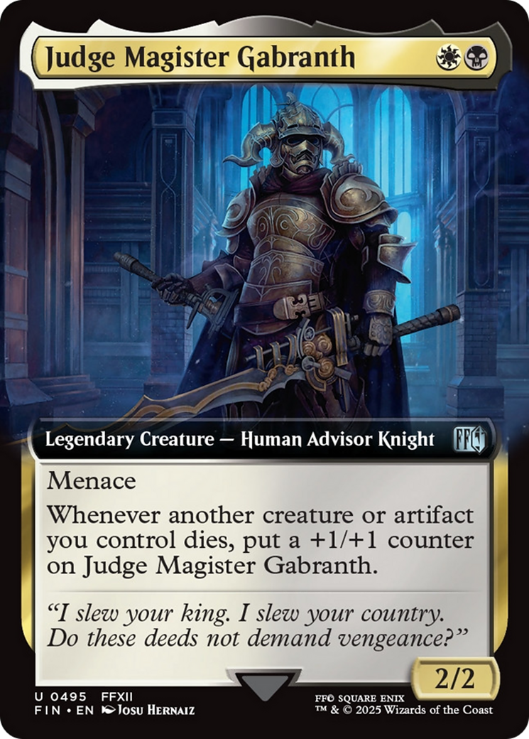 Judge Magister Gabranth (Extended Art) [FINAL FANTASY] | Gam3 Escape