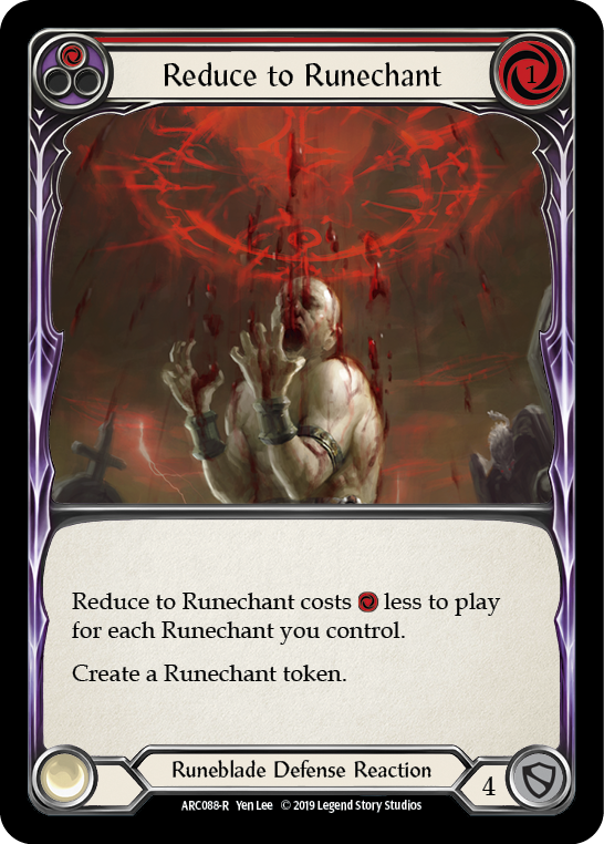 Reduce to Runechant (Red) [ARC088-R] (Arcane Rising)  1st Edition Rainbow Foil | Gam3 Escape
