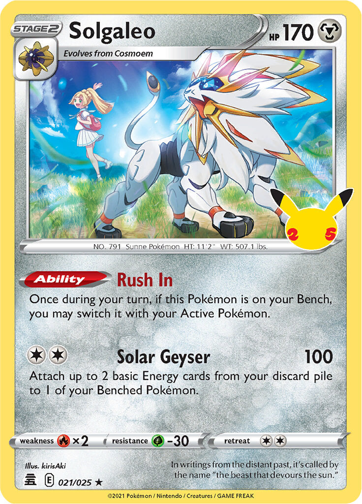 Solgaleo (021/025) [Celebrations: 25th Anniversary] | Gam3 Escape