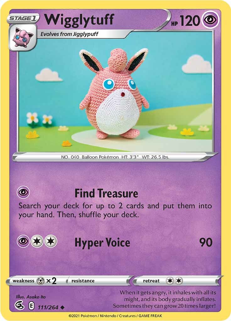 Wigglytuff (111/264) [Sword & Shield: Fusion Strike] | Gam3 Escape