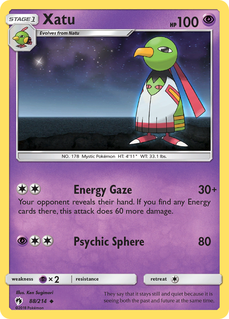 Xatu (88/214) [Sun & Moon: Lost Thunder] | Gam3 Escape