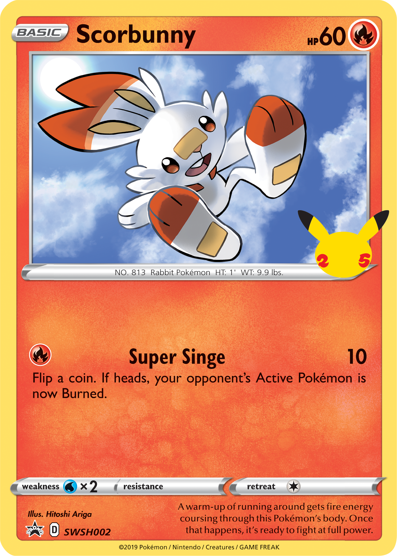 Scorbunny (SWSH002) (Jumbo Card) [First Partner Pack] | Gam3 Escape