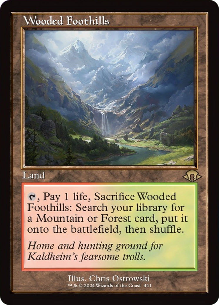 Wooded Foothills (Retro) [Modern Horizons 3] | Gam3 Escape