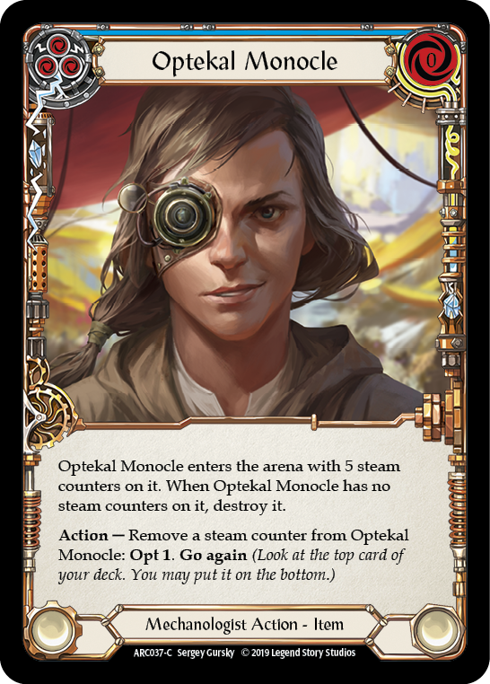 Optekal Monocle [ARC037-C] (Arcane Rising)  1st Edition Normal | Gam3 Escape