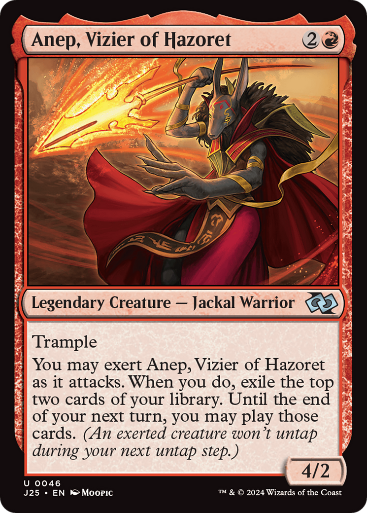 Anep, Vizier of Hazoret (Anime) [Foundations Jumpstart] | Gam3 Escape