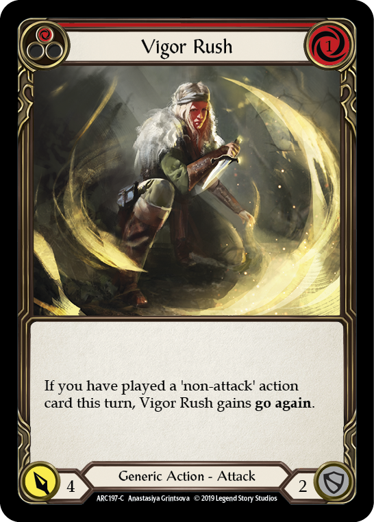 Vigor Rush (Red) [ARC197-C] (Arcane Rising)  1st Edition Normal | Gam3 Escape