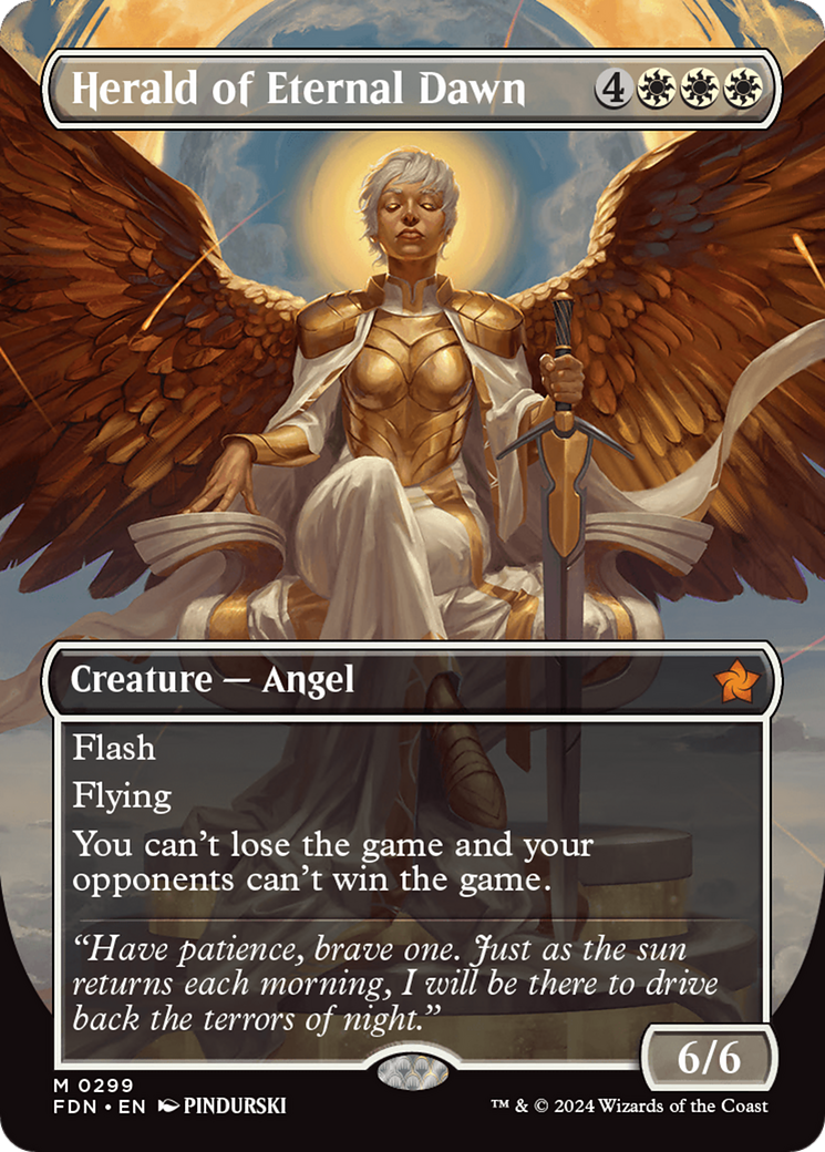 Herald of Eternal Dawn (Borderless) [Foundations] | Gam3 Escape