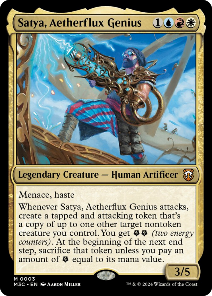 Satya, Aetherflux Genius [Modern Horizons 3 Commander] | Gam3 Escape