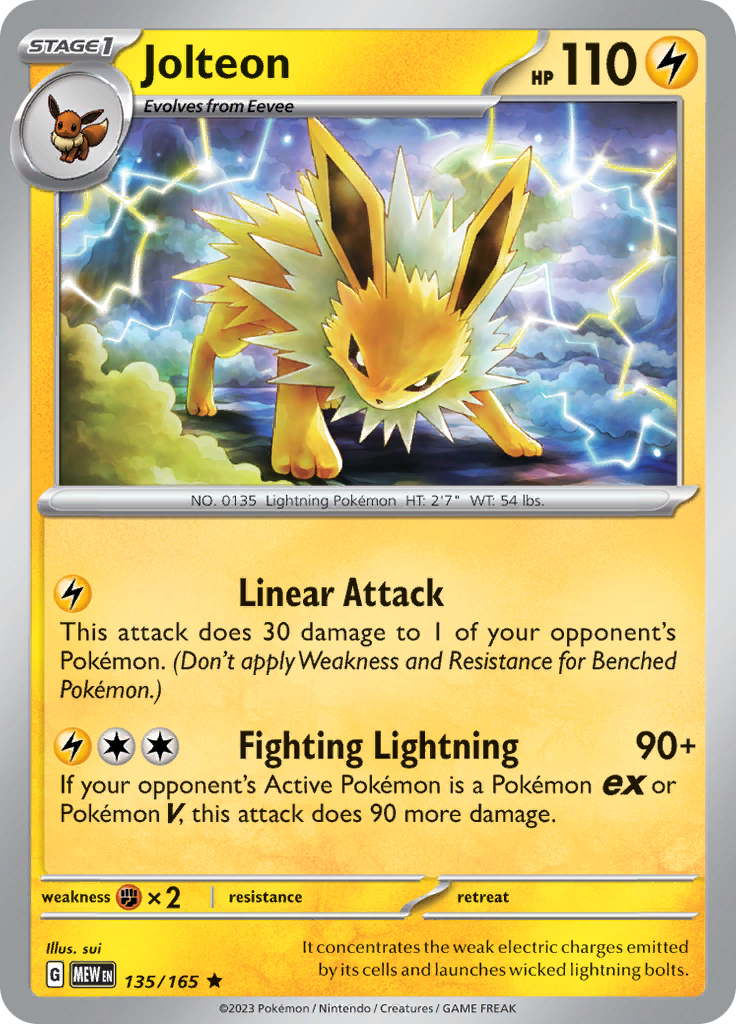 Jolteon (135/165) [Scarlet & Violet 151] | Gam3 Escape