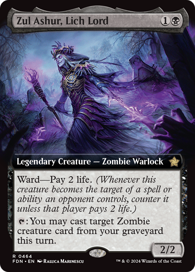 Zul Ashur, Lich Lord (Extended Art) [Foundations] | Gam3 Escape