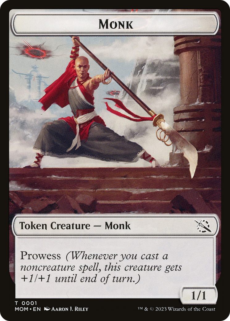 Monk // Phyrexian Saproling Double-Sided Token [March of the Machine Tokens] | Gam3 Escape