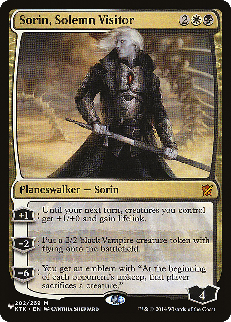 Sorin, Solemn Visitor [The List Reprints] | Gam3 Escape